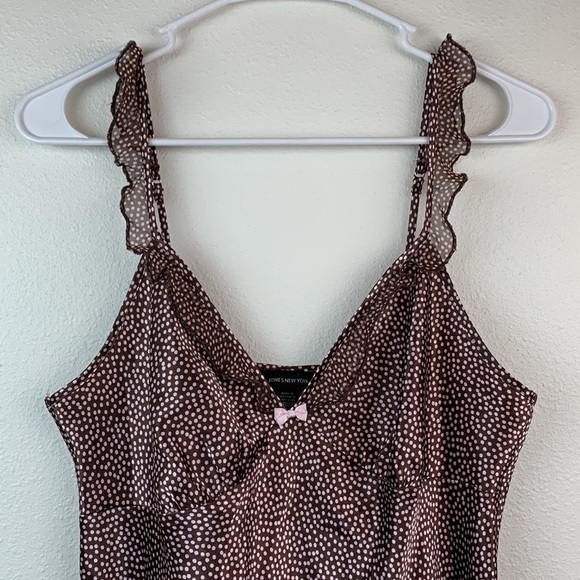 Jones New York satin nightie slip dress high waist, A line adjustable straps EUC - Picture 5 of 10